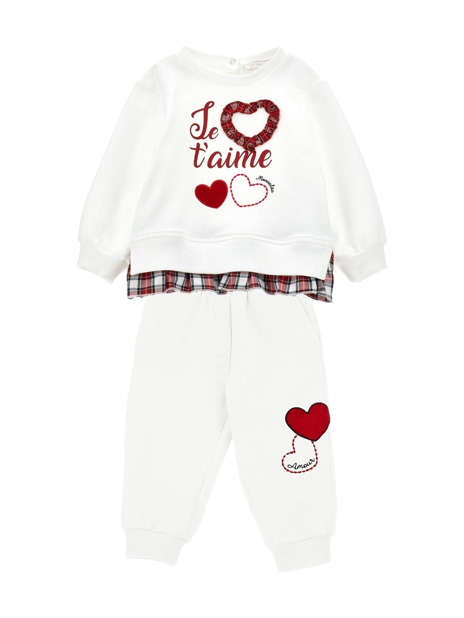 Girls | Cotton Fleece Set | Cream