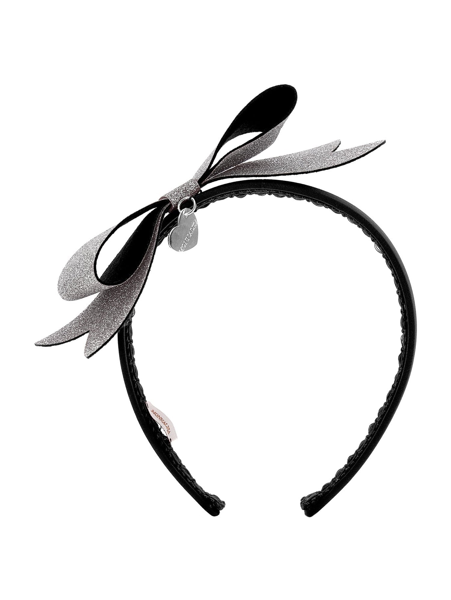 Girls | Lurex Bow Headband | Black