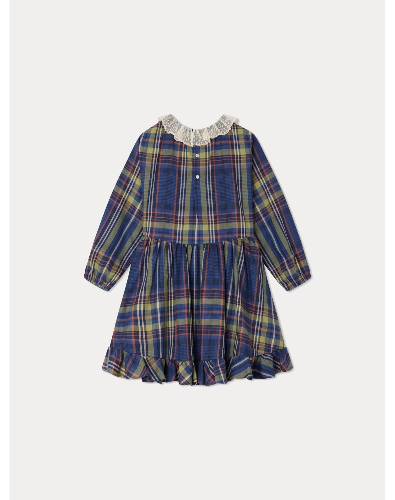 Girls | Thays Dress Tartan | Navy