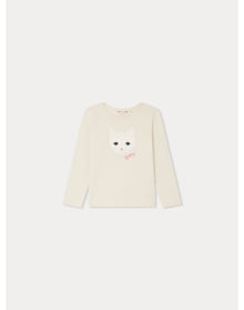 Girls | Tidjiane Long-Sleeved T-Shirt | Alabaster White