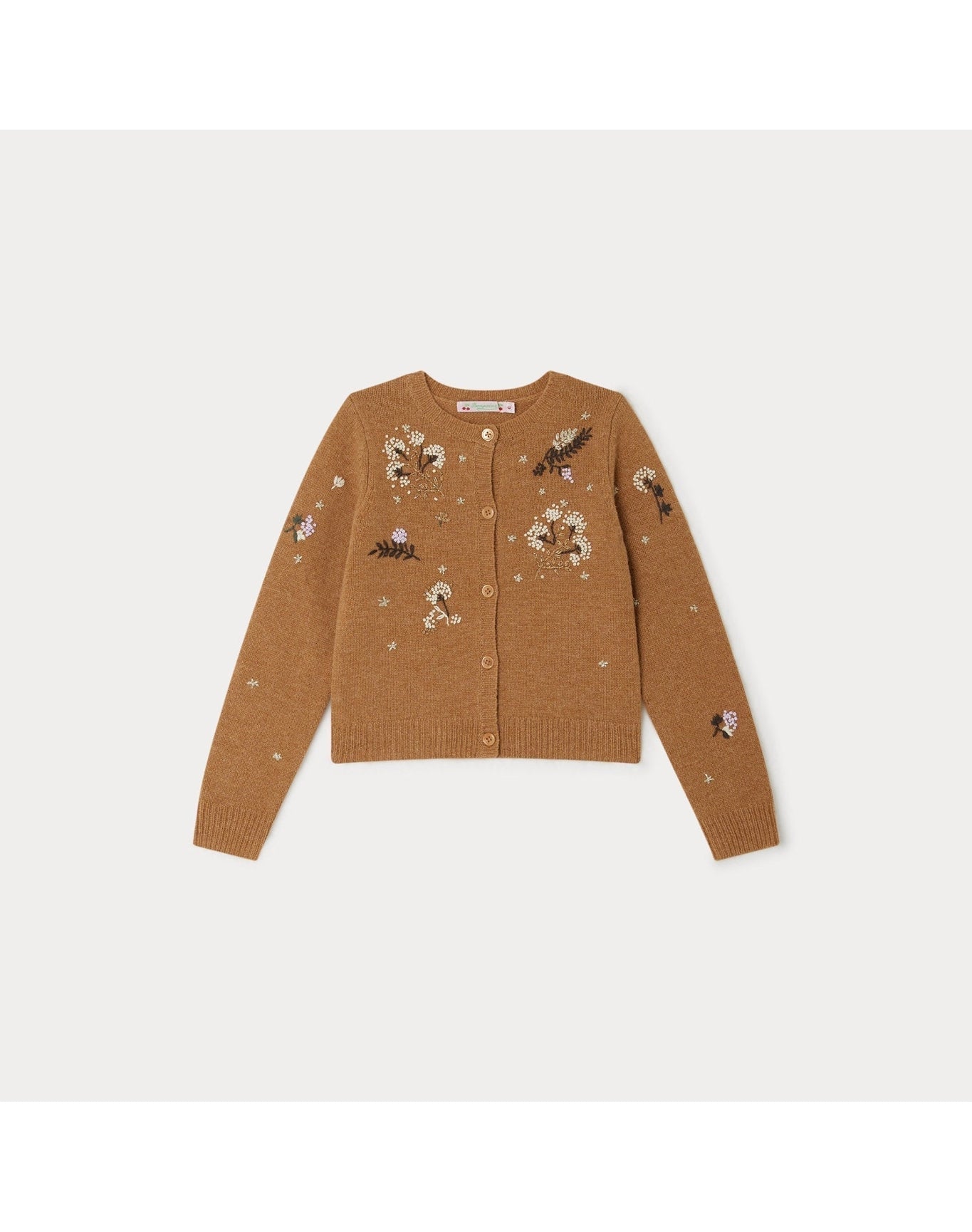 Girls | Toesie Cardigan Silkscreen | Hazelnut