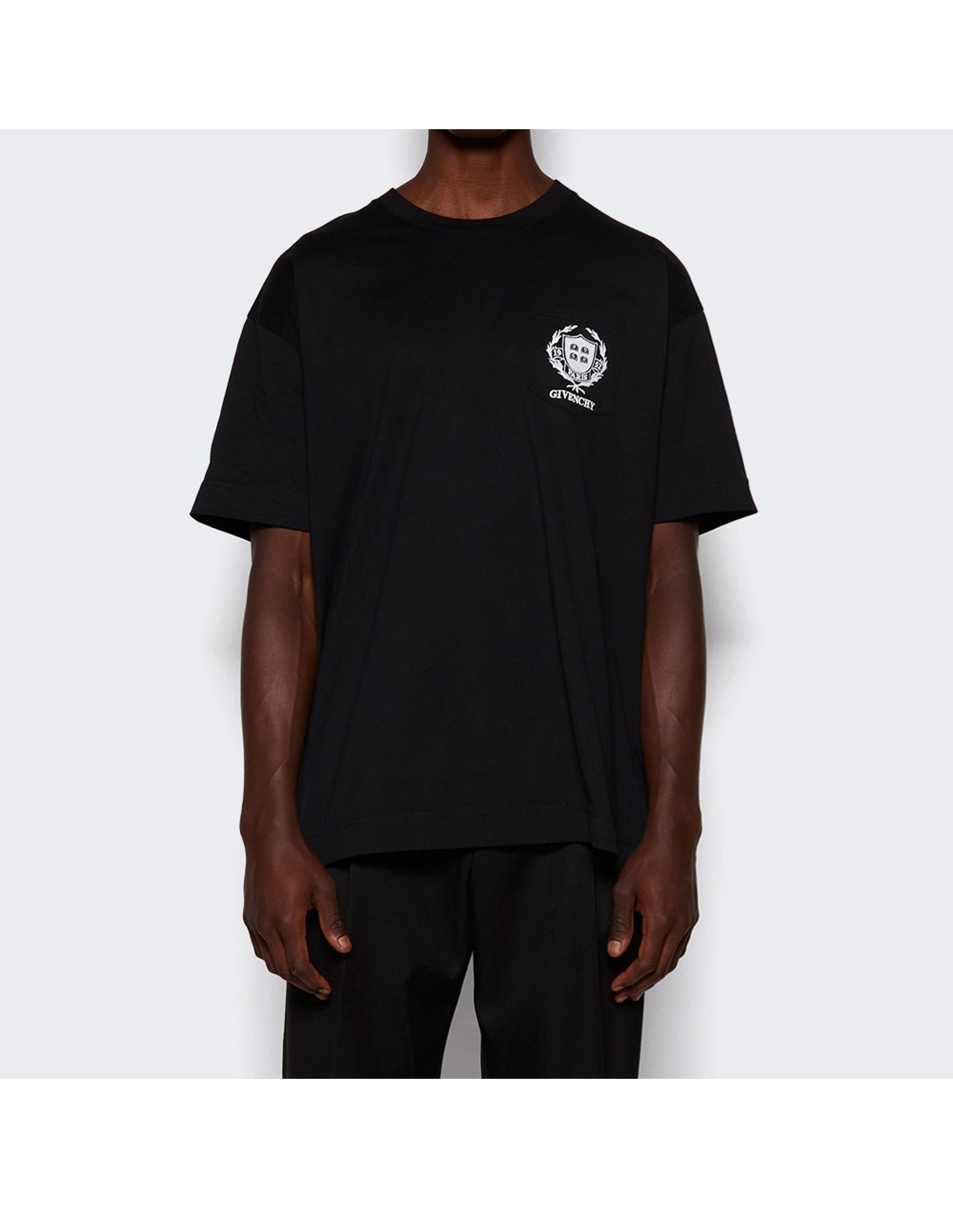 Givenchy | Men | Front Pocket Short Sleeve Tee | Black