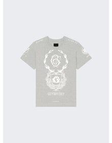 Givenchy | Men | Graphic Crest Tee | Light Grey Mélange