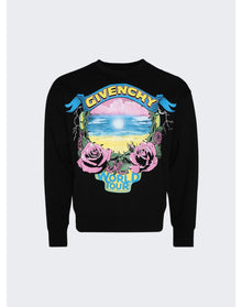Givenchy | Men | Graphic Crew-neck Pullover Sweater | Black