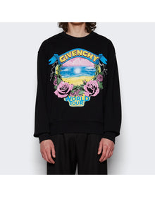 Givenchy | Men | Graphic Crew-neck Pullover Sweater | Black