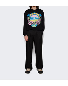 Givenchy | Men | Graphic Crew-neck Pullover Sweater | Black