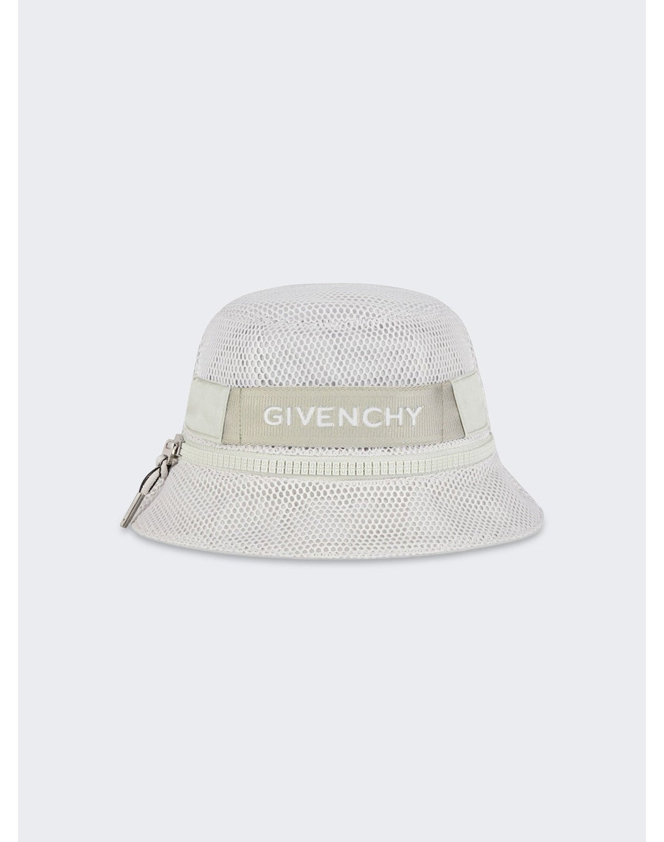 Givenchy | Men | Mesh Zip Bucket Hat | Light Grey