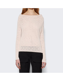 Givenchy | Women | 4g Draped Pullover | Blush Pink