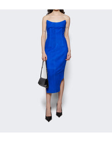 Givenchy | Women | Bustier Suede Dress | Iris