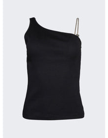 Givenchy | Women | One Shoulder 4g Chain Top | Black