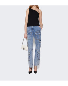 Givenchy | Women | One Shoulder 4g Chain Top | Black