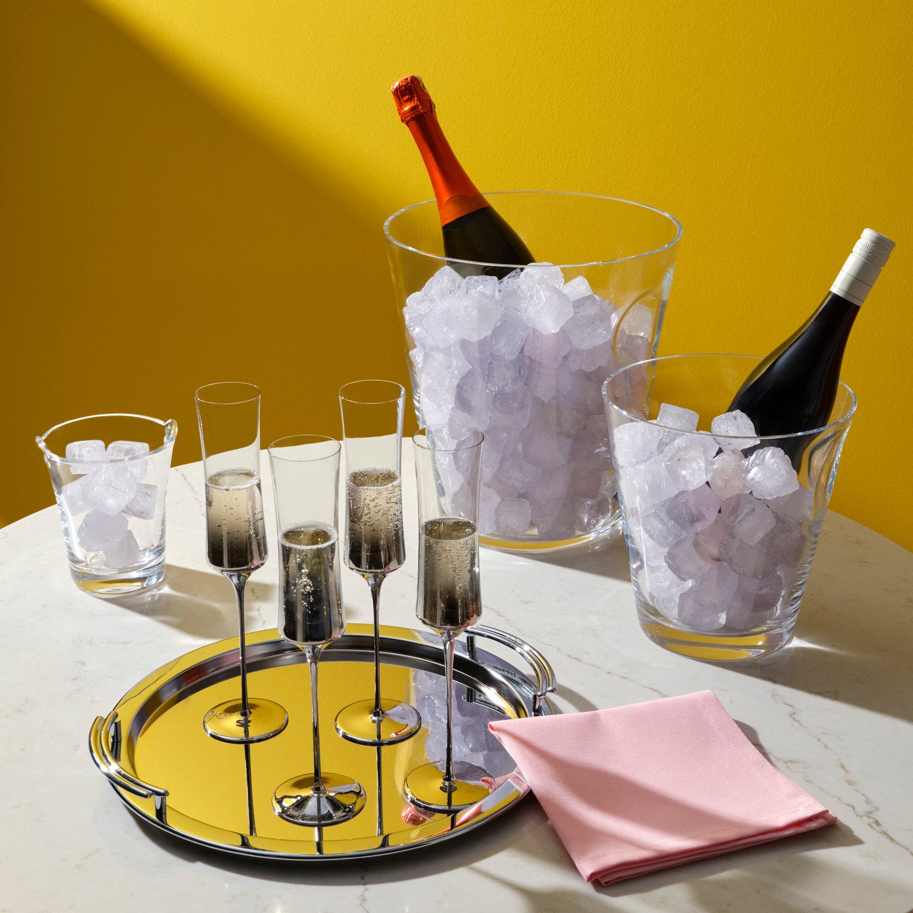 Glacier Wine Cooler | Clear Crystal