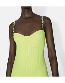 Globe Chain Wave Mini Dress | Lime