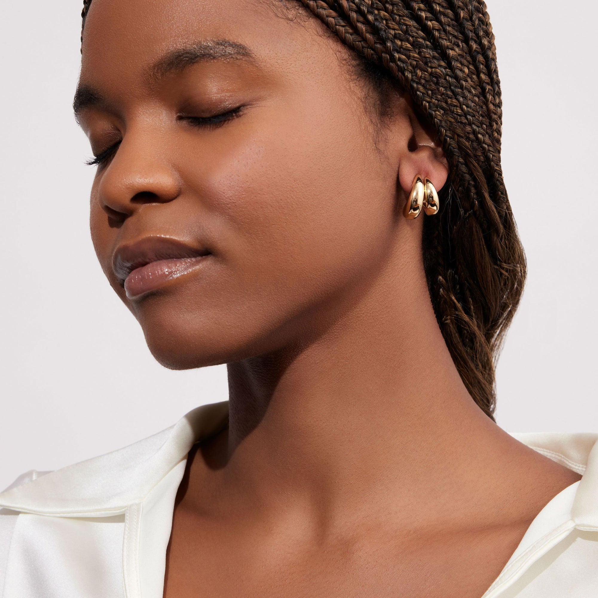 Canal Hoops | 14K Gold Plated Brass