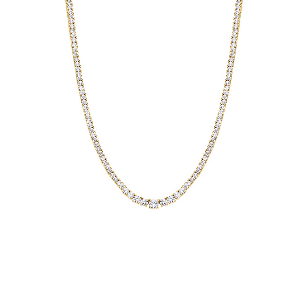 Gold Colette Tennis Necklace - Adina's Jewels