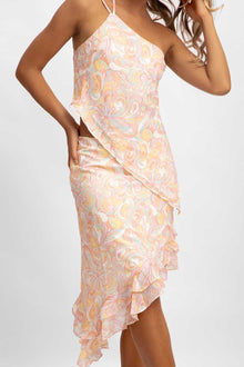 Women | Irish Ruffled Asymmetrical Set | Gold Rush