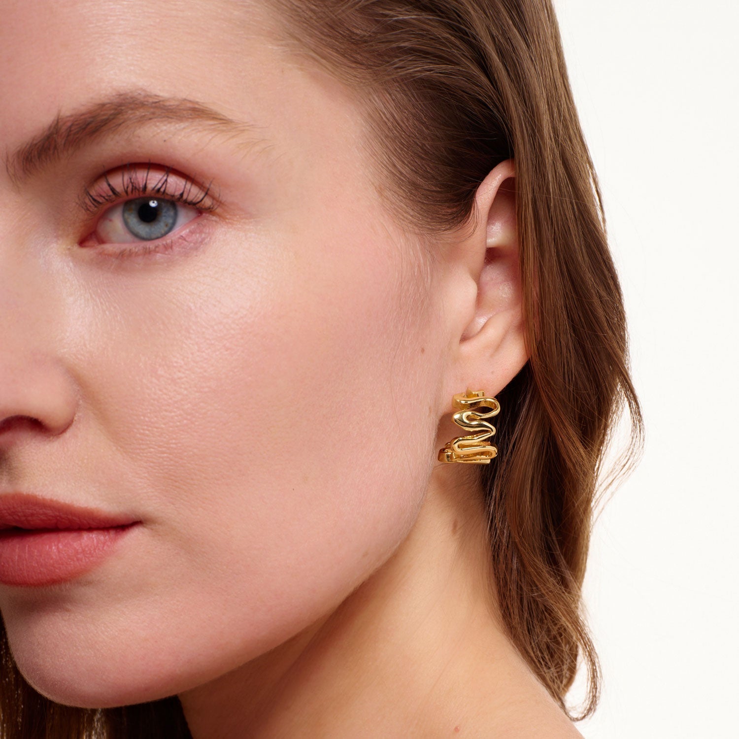 Martina Hoops | 14K Gold Plated Brass