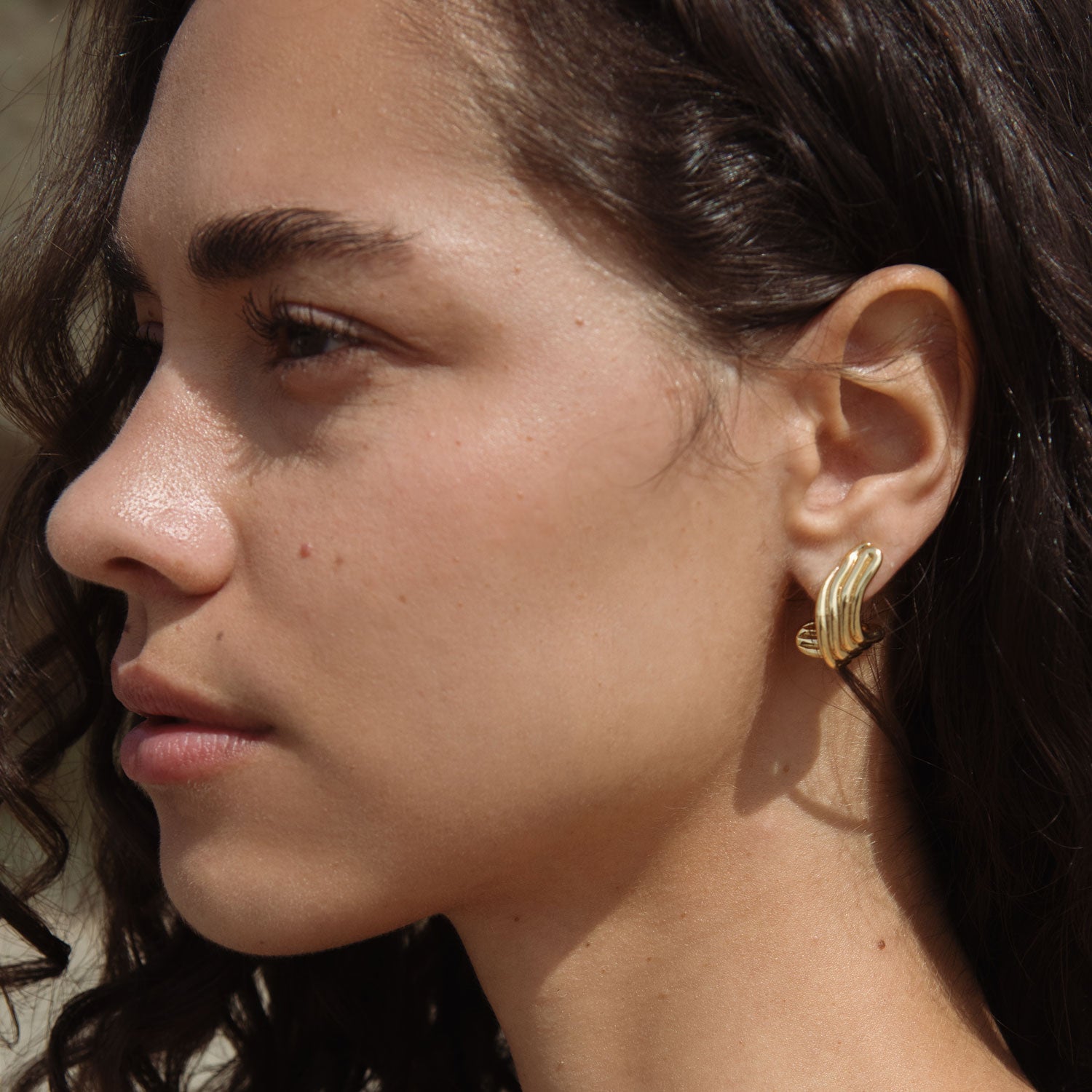 Ninette Studs | 14K Gold Plated Brass