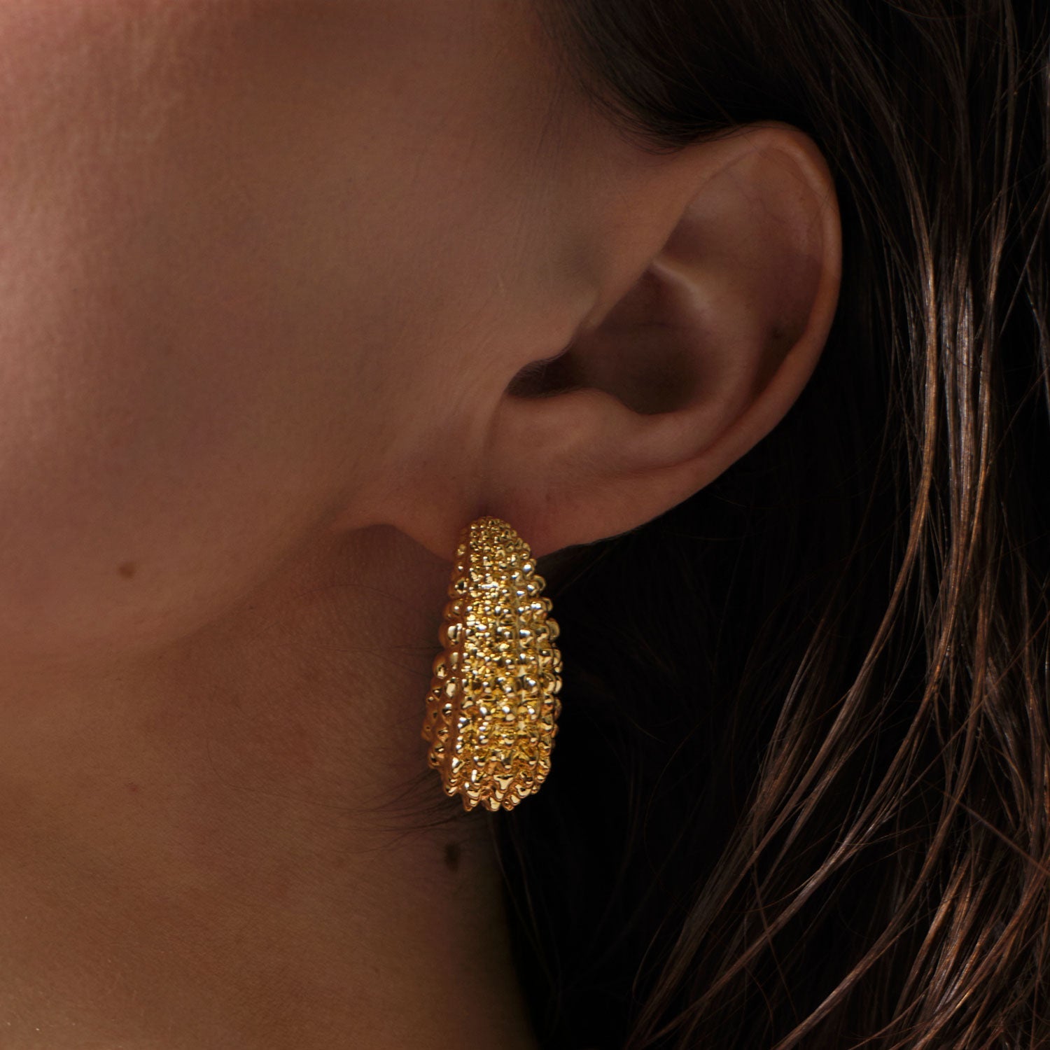 Elisa Hoops | 14K Gold Plated Brass