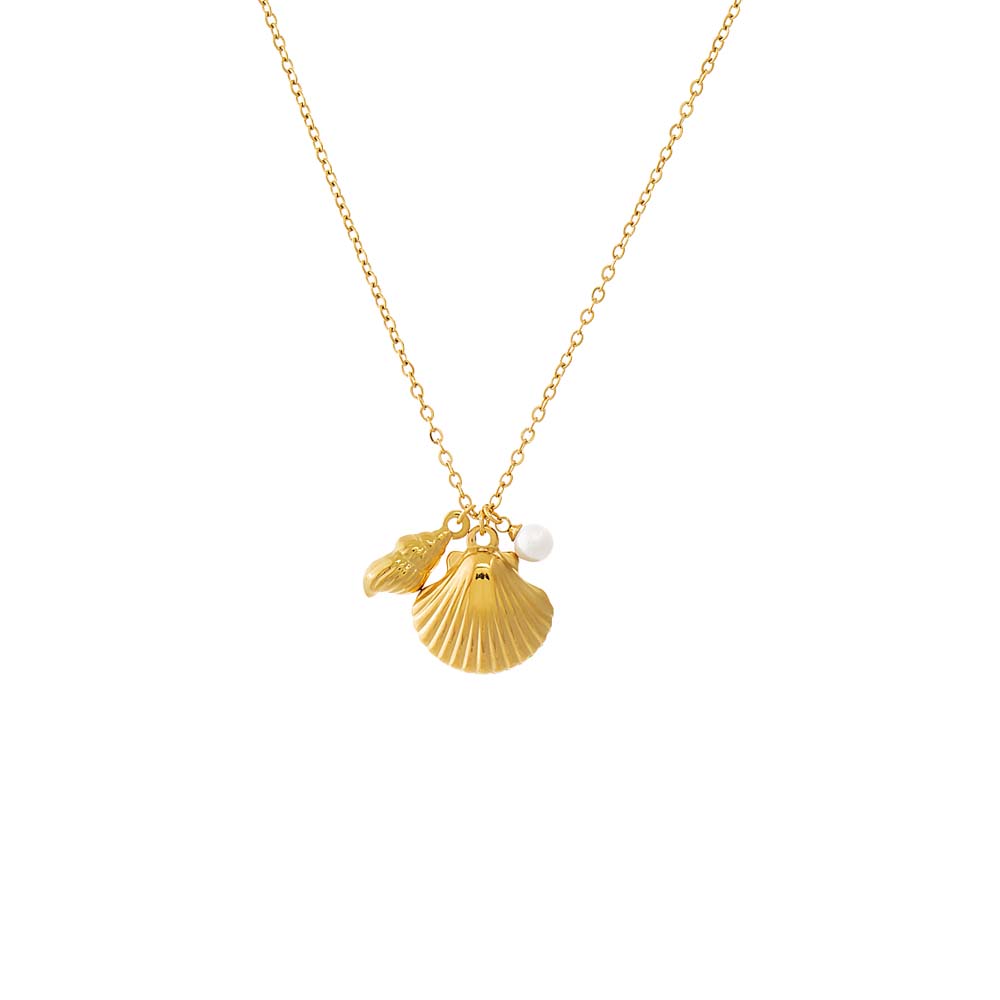 Gold Coastal Charm Necklace - Adina's Jewels