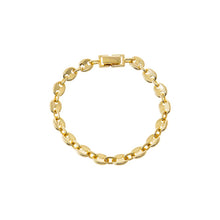 Gold Bold Dome Link Bracelet - Adina's Jewels