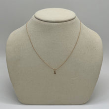 Gold Initial Necklace, A-Z | 10K Solid Yellow Gold