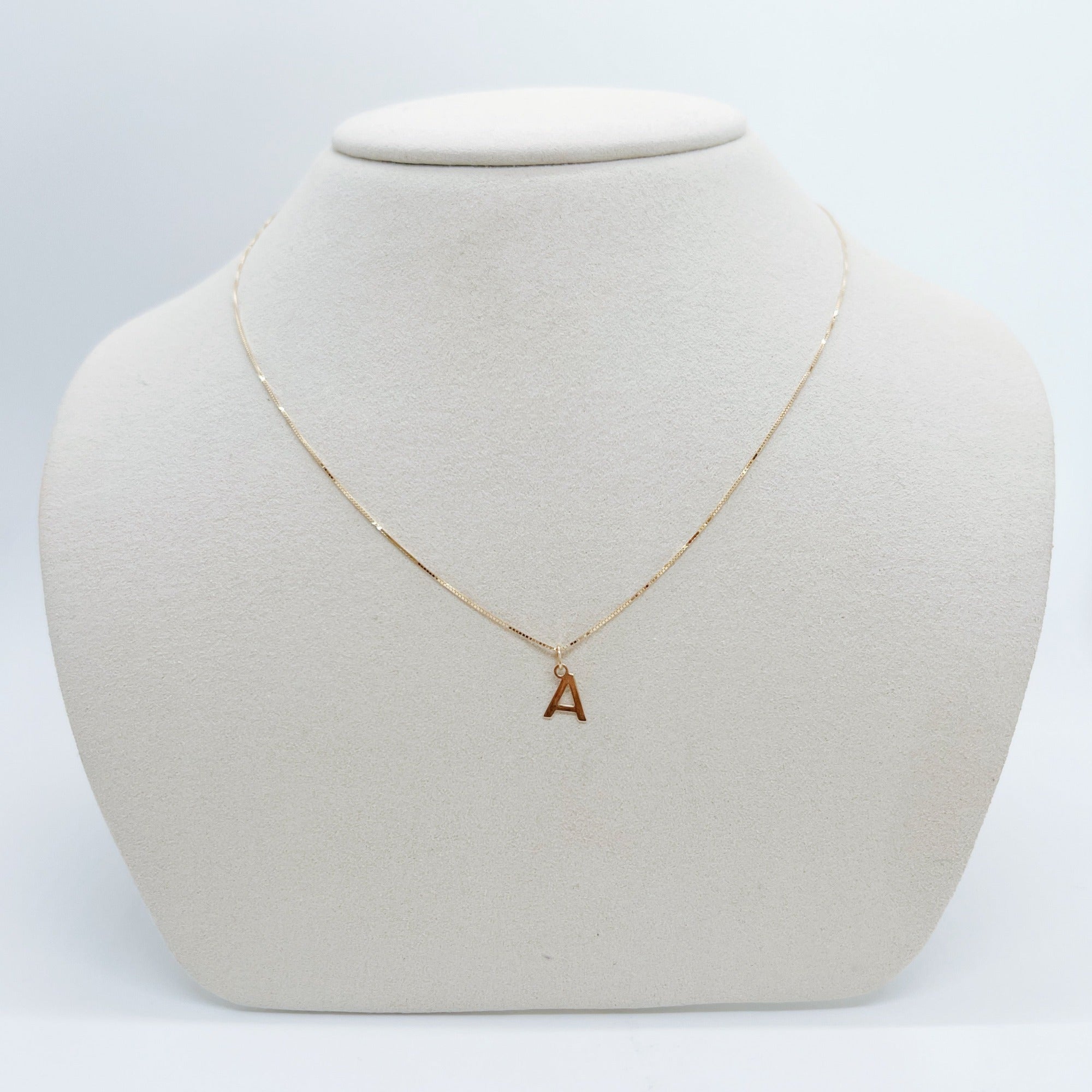 Good Girl Initial Necklace | 10K Solid yellow gold