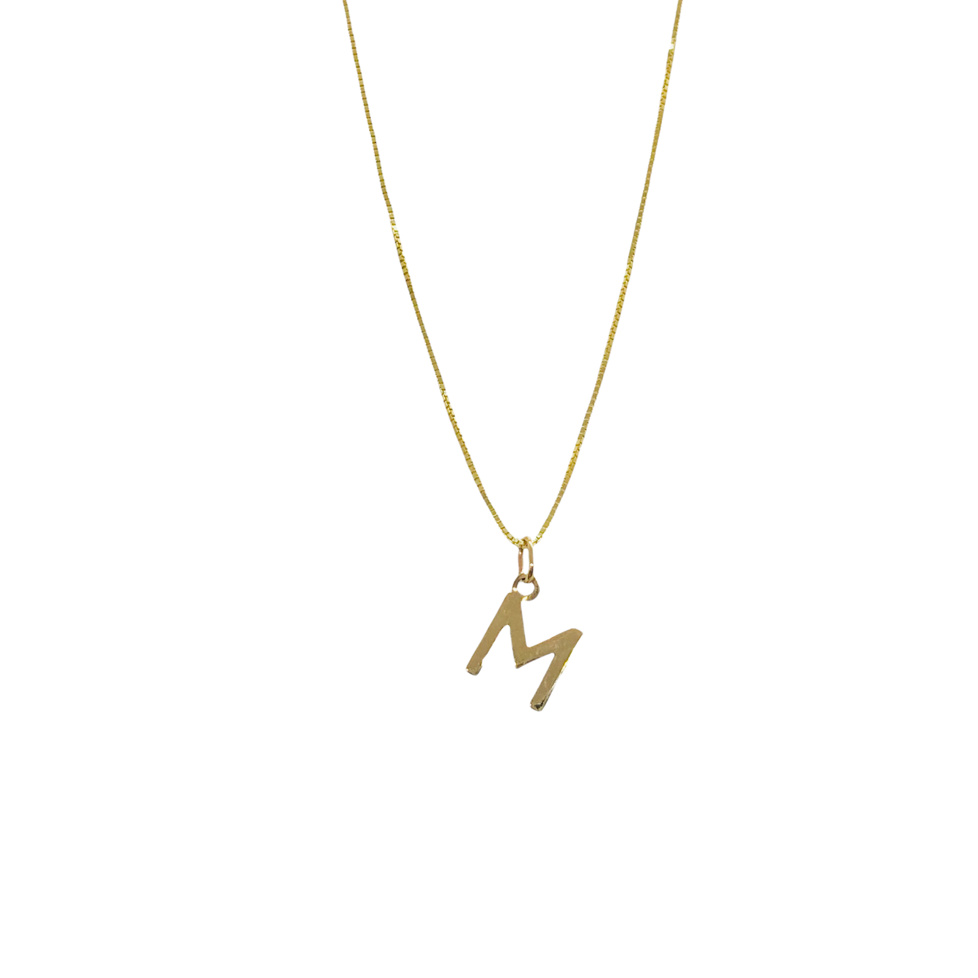 Good Girl Initial Necklace | 10K Solid yellow gold