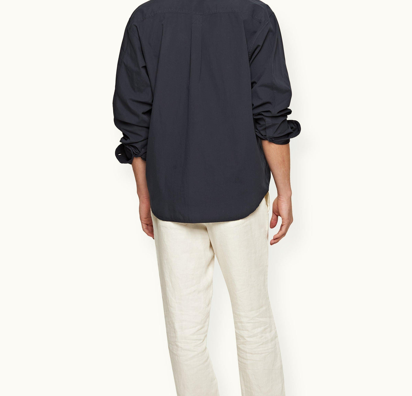 Grasmoor Relaxed Fit Classic Collar Organic Cotton Shirt | Night Iris