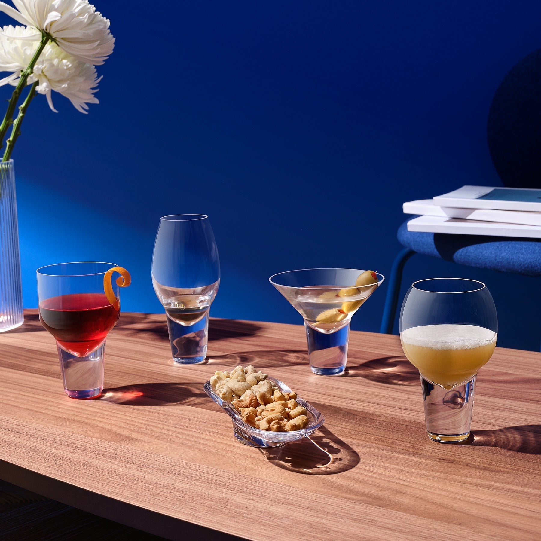 Gravity Cocktail Glasses - Small | Clear Crystal | Set of 2