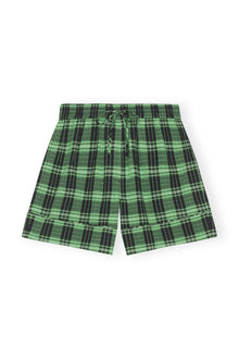 Green Seersucker Check Shorts | Peapod
