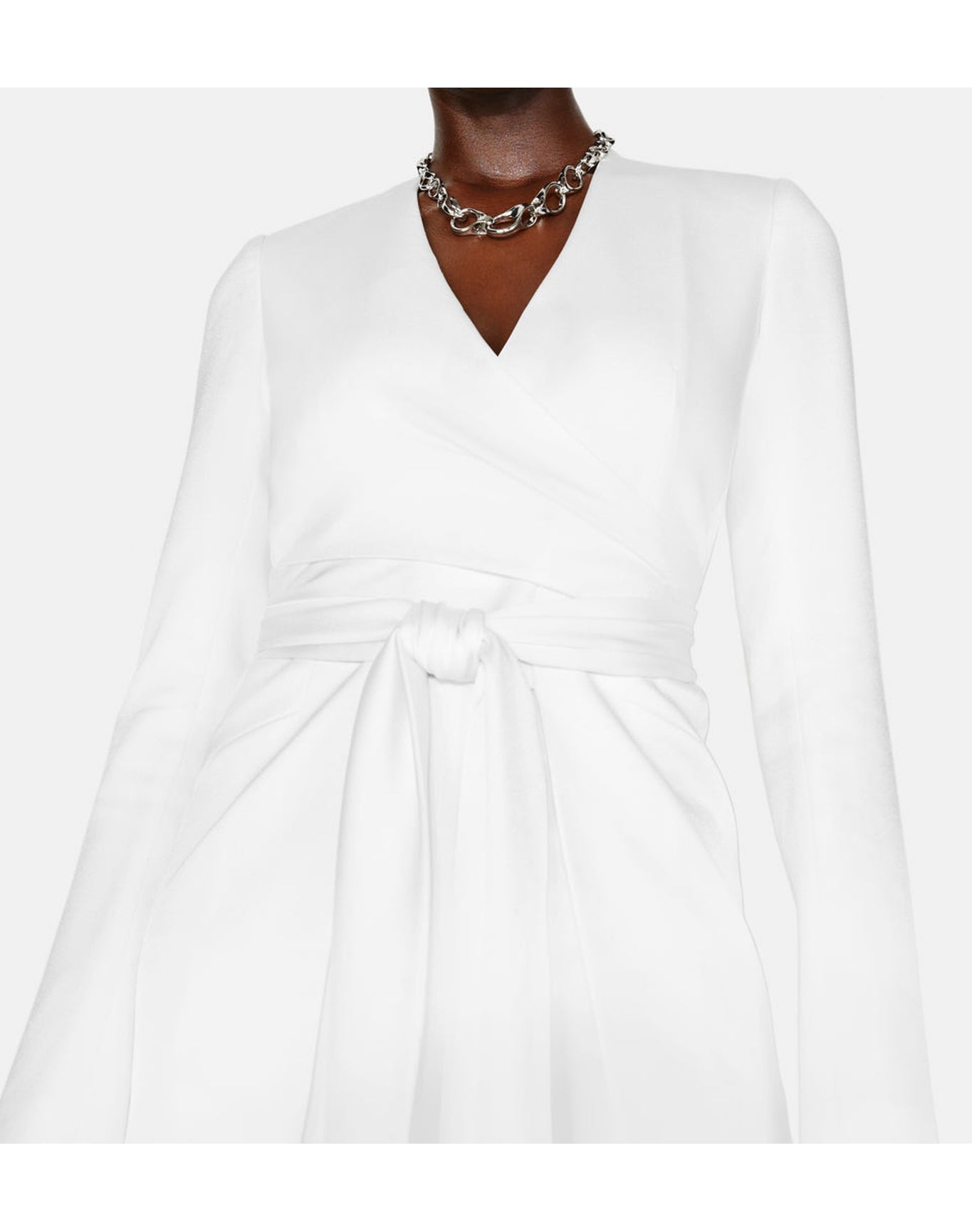 Greenwich Bridal Wrap Jacket | White