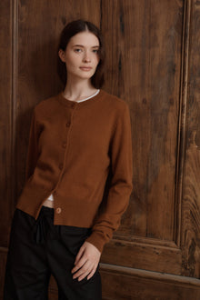 Greta Cashmere Cardigan | Fawn