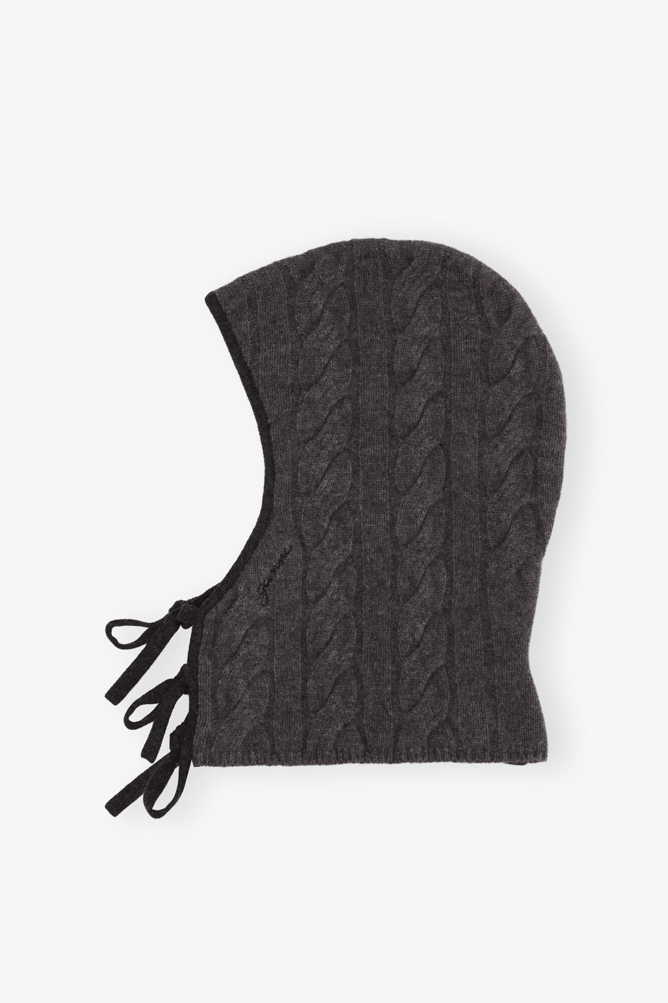 Grey and Black Cashmere Mix Balaclava | Phantom