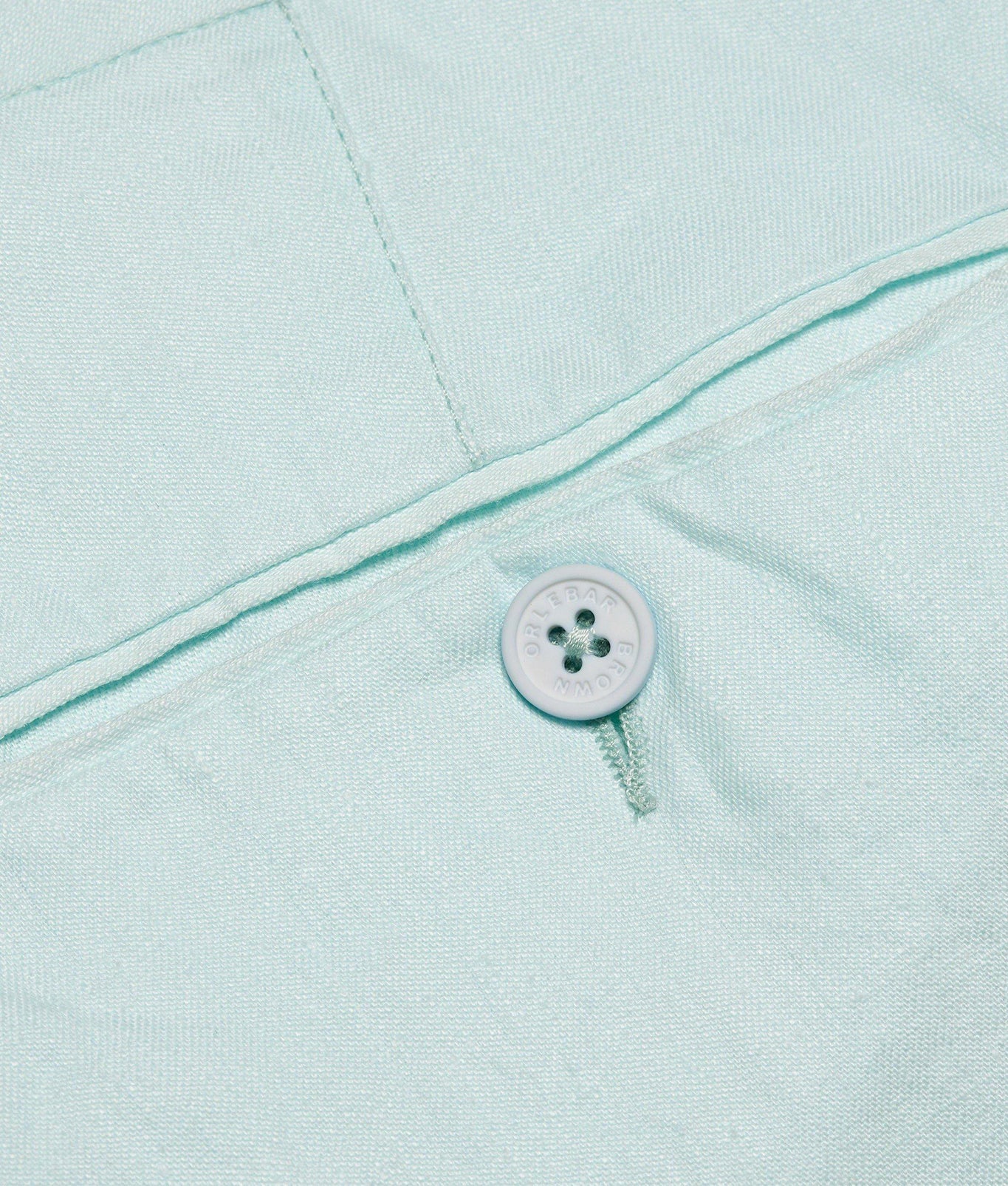 Griffon Linen Tailored Fit Washed Linen Trousers | Clear Sky