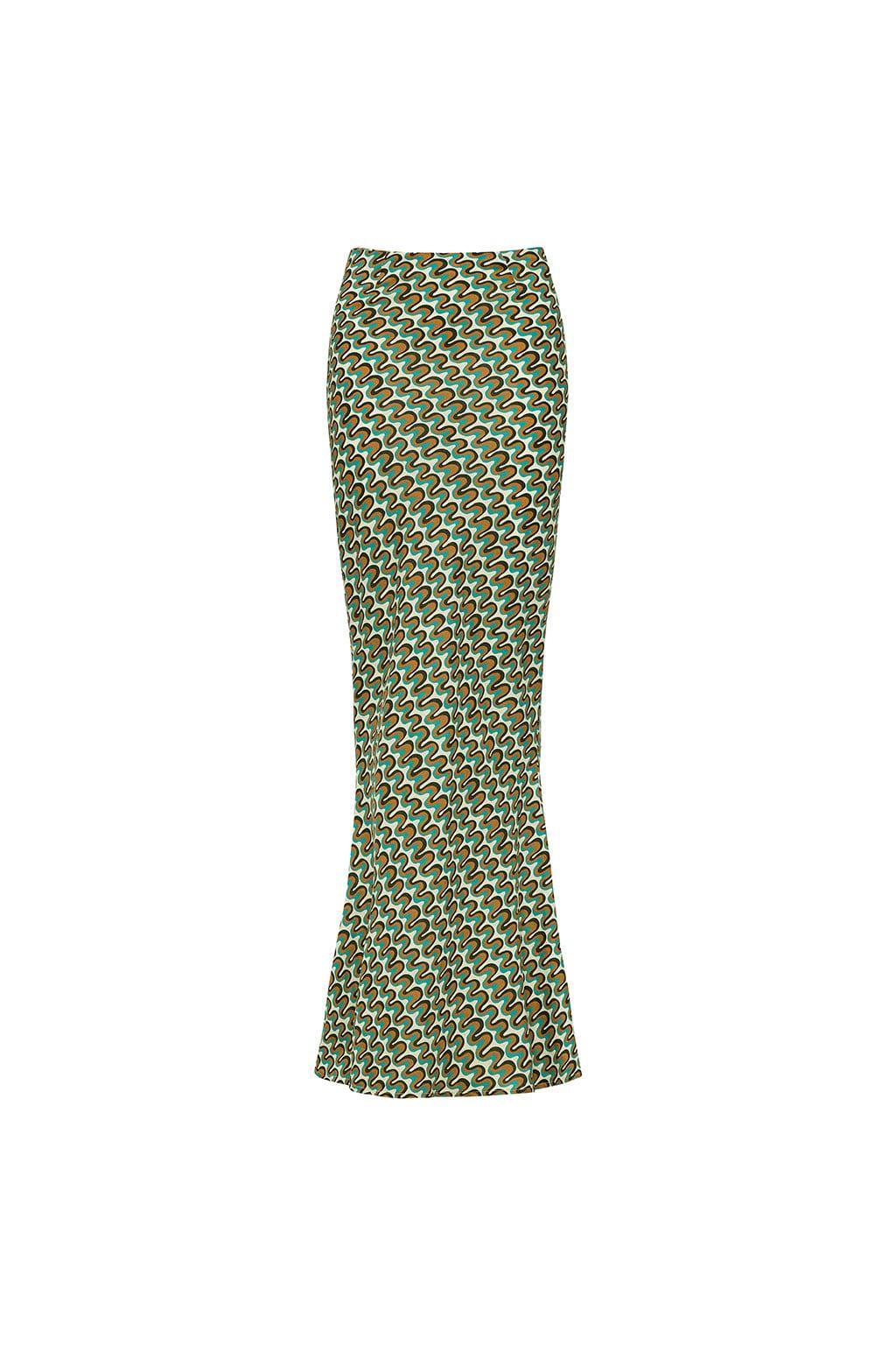Low Rise Long Slip Skirt | Groovy