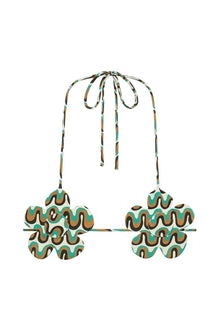 Binded Flower Bikini Top | Groovy
