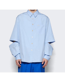 Gucci | Men | Cotton Poplin Shirt | Sky Blue