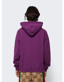 Gucci | Men | Mirror Logo Hoodie | Purple