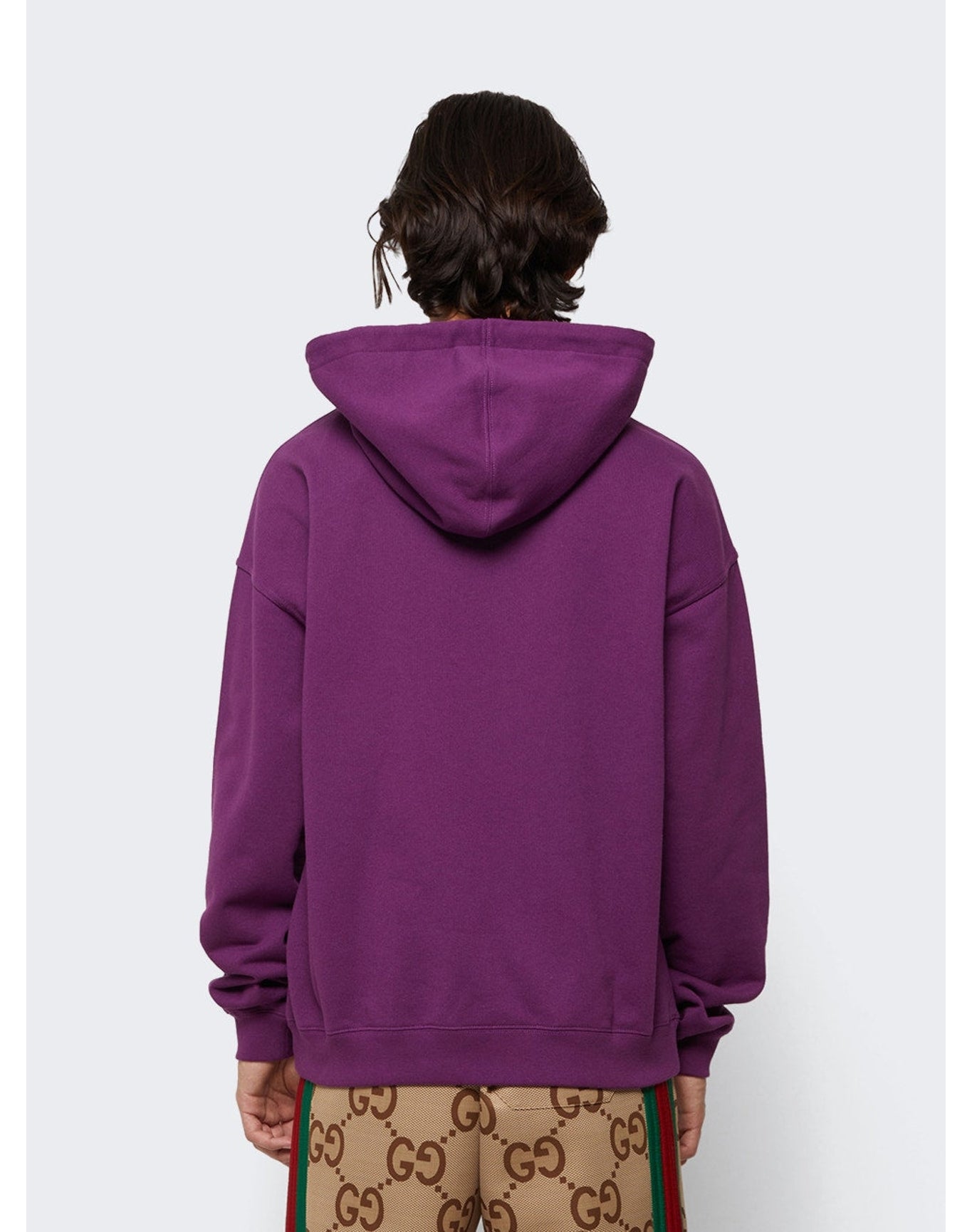 Gucci | Men | Mirror Logo Hoodie | Purple