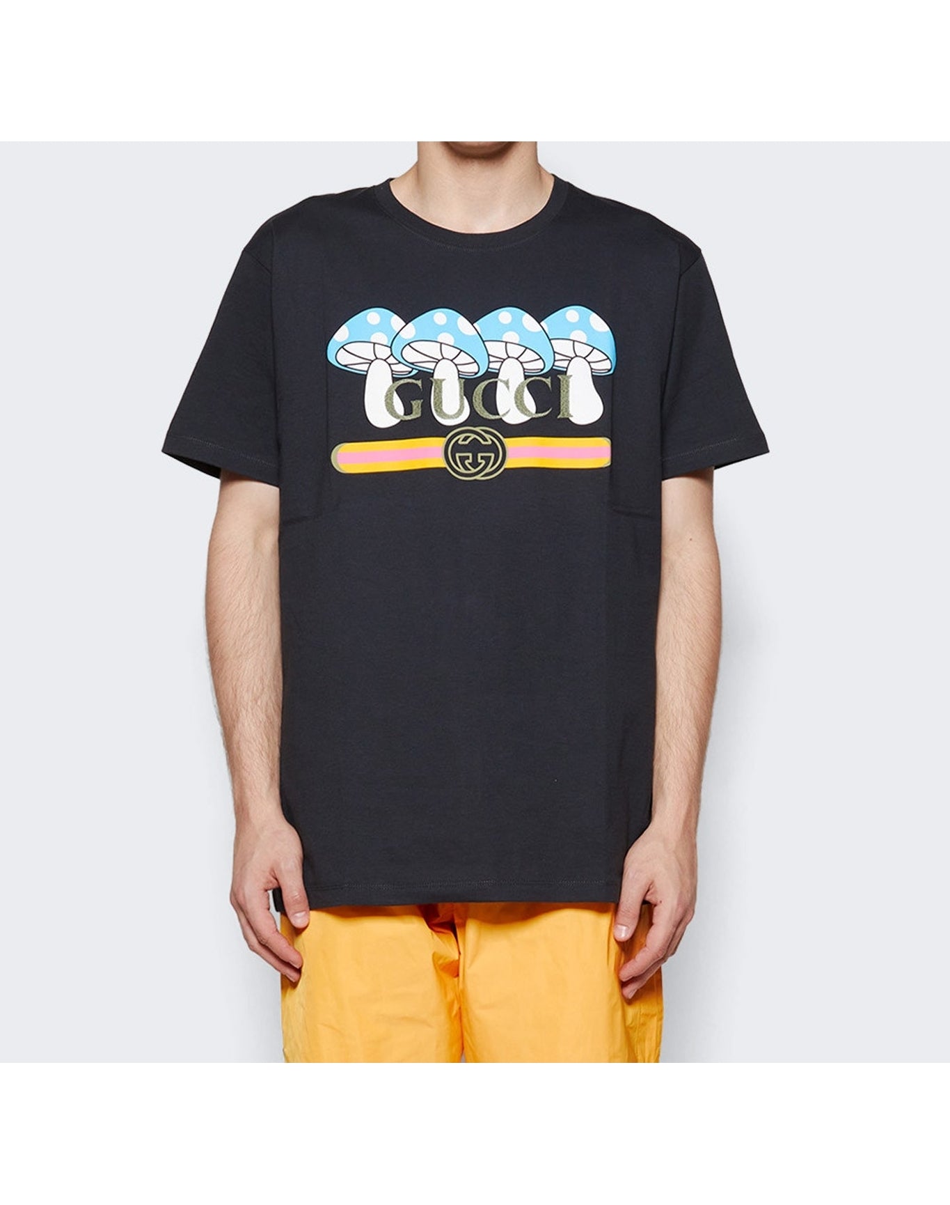 Gucci | Men | Mushroom Cotton Jersey T-shirt | Black