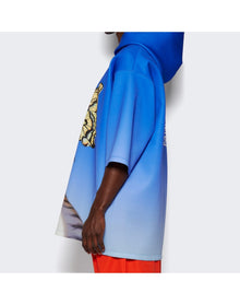 Gucci | Men | Neoprene Hooded Sweatshirt | Blue