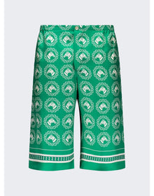 Gucci | Men | Silk Bowling Shorts | Green