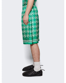 Gucci | Men | Silk Bowling Shorts | Green