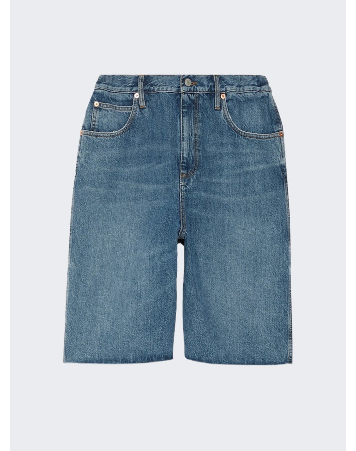 Gucci | Women | Organic Denim Shorts With Crystal G | Blue