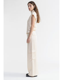 Gust | Cupro Cargo Pants | Cream
