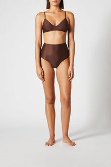 High Waist Bikini Bottom Cocoa - Scanlan Theodore US