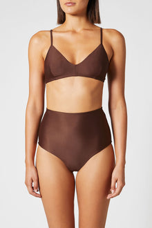 High Waist Bikini Bottom Cocoa - Scanlan Theodore US