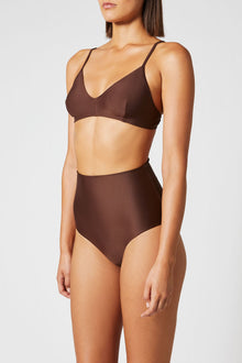 High Waist Bikini Bottom Cocoa - Scanlan Theodore US