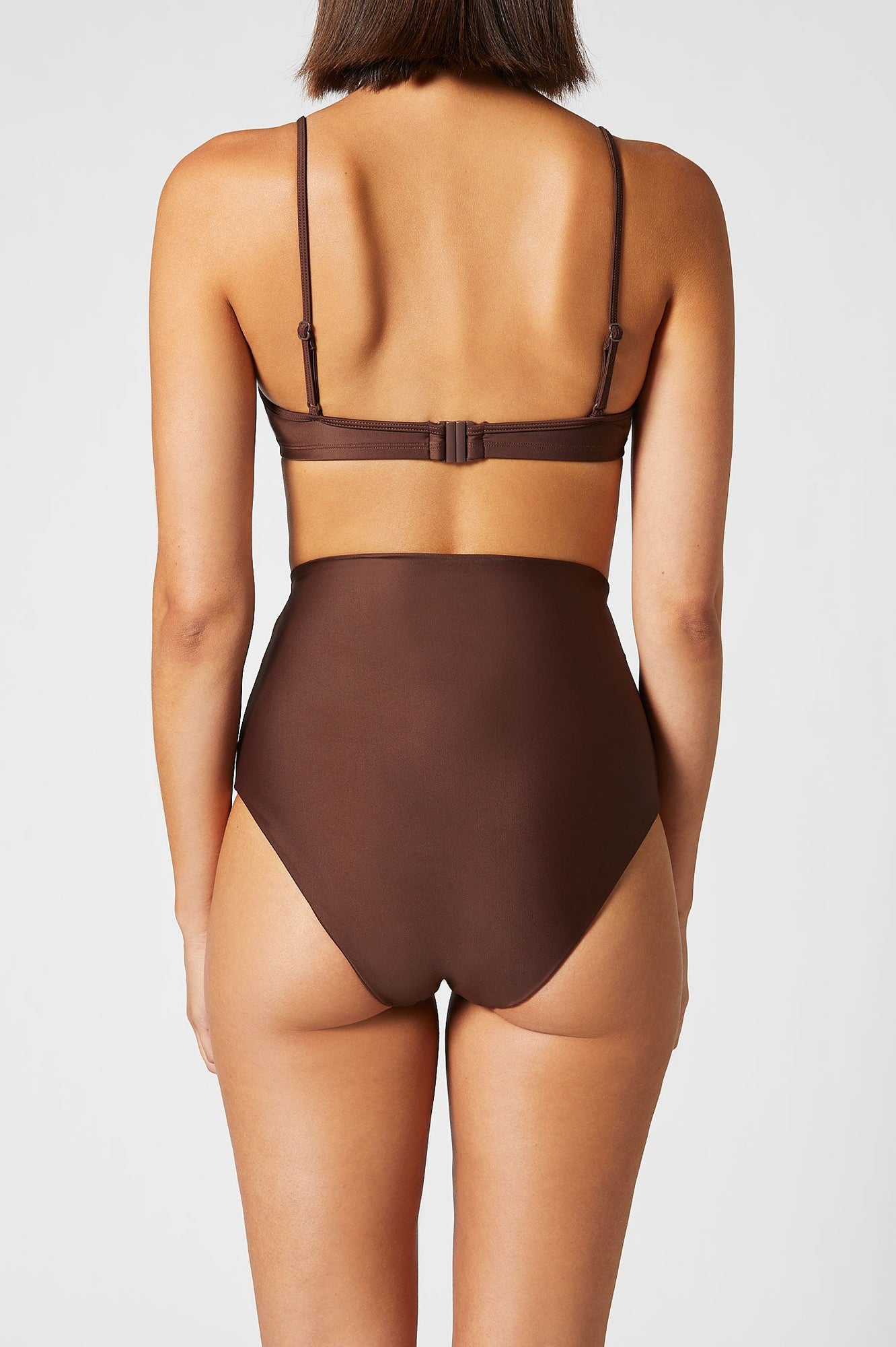 High Waist Bikini Bottom Cocoa - Scanlan Theodore US